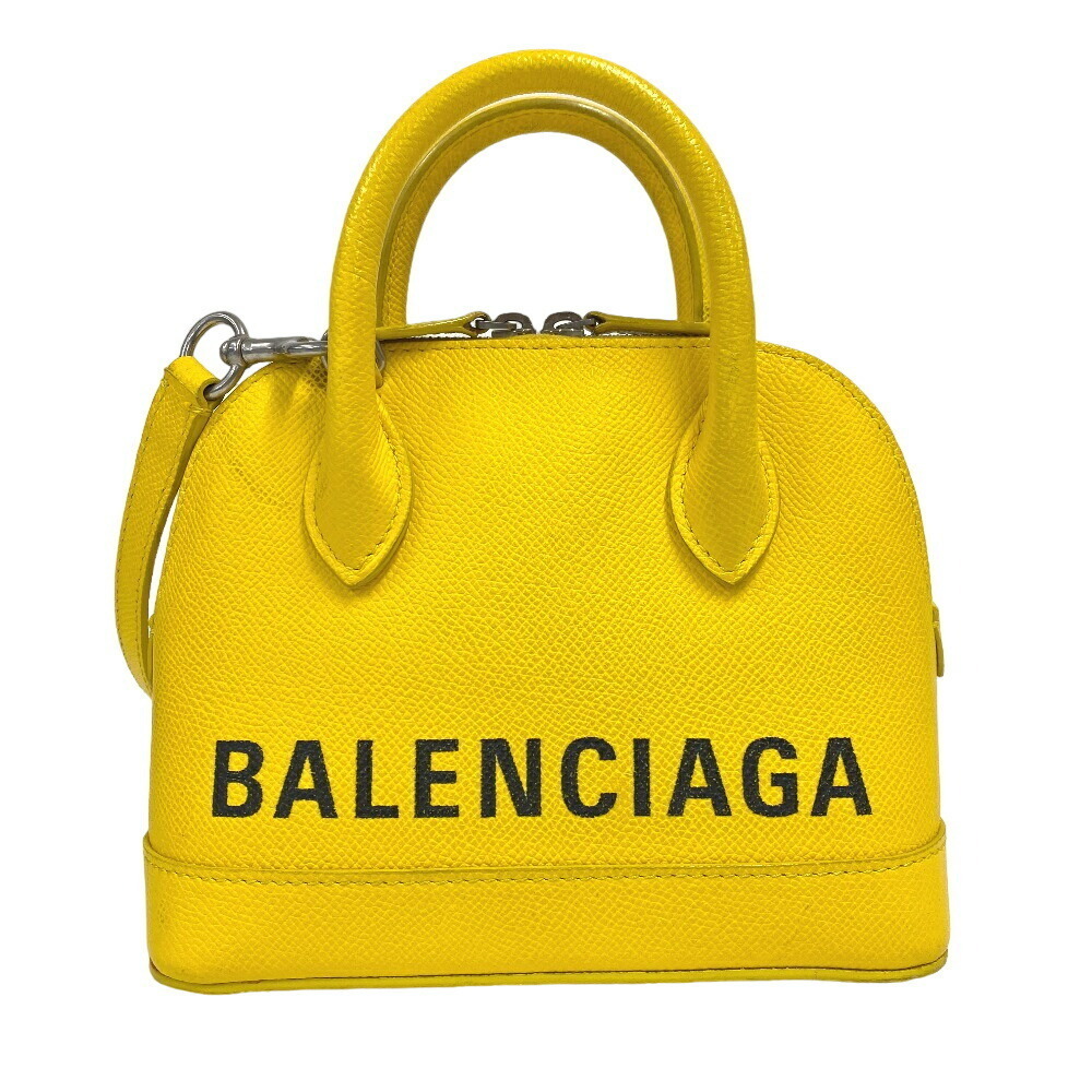 BALENCIAGA Built Top Handle XXS Handbag Shoulder Bag Crossbody Yellow